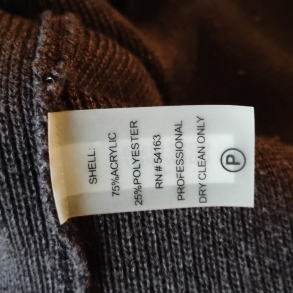 Calvin Klein black/ dark charcoal grey classic dress. Size large. So classic CK. - Picture 10 of 15